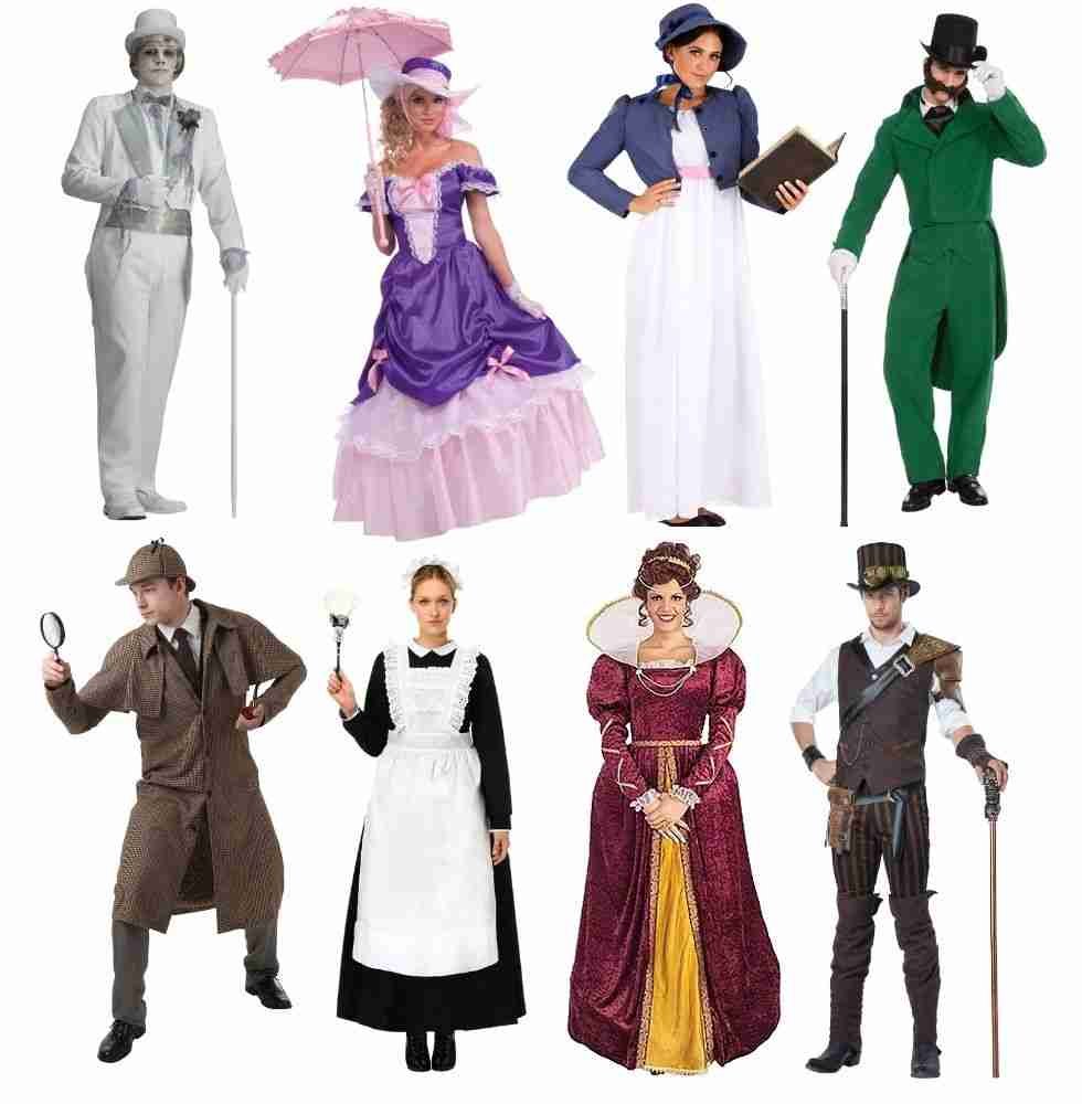 victorian historical costumes