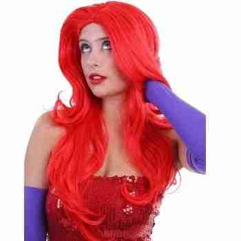 red Halloween wigs