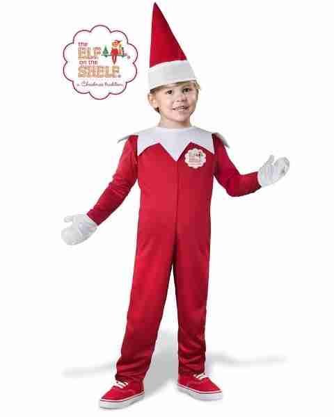 red toddler elf on the shelf costume