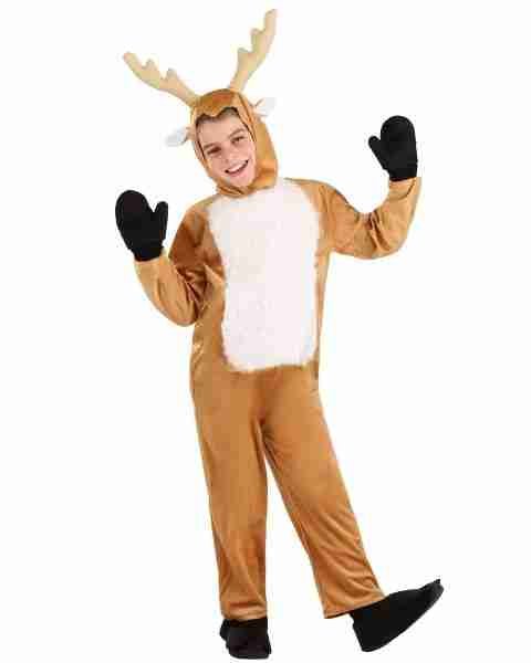 tan and white deer costume for boys