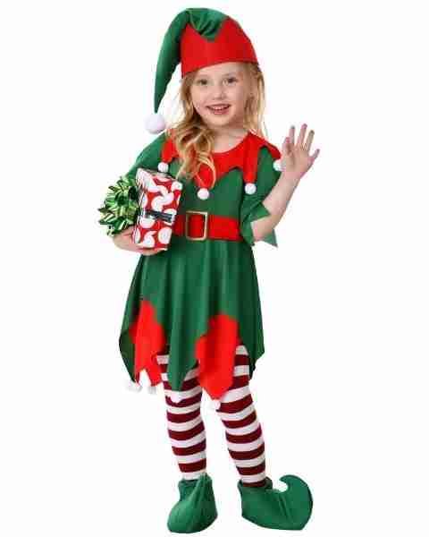 holiday elf costume for toddlers
