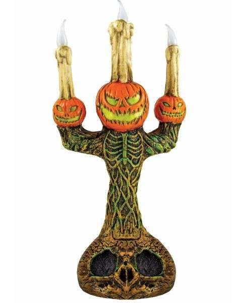 pumpkin halloween candlesticks